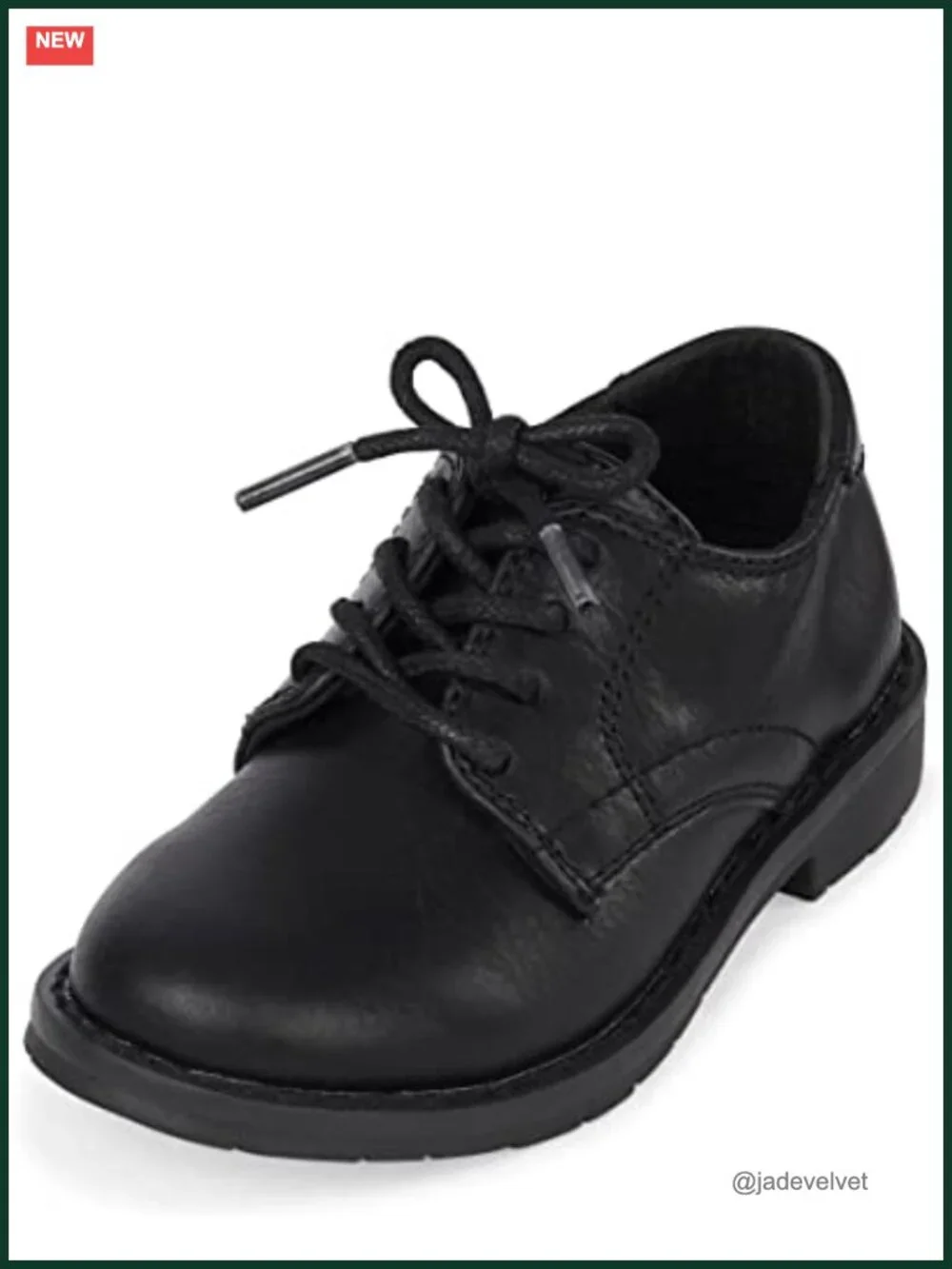 Faux Leather Lace Up Dress Shoes for Toddler Boys